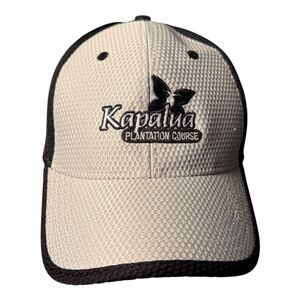 KAPALUA Maui Hawaii Golf Gray & Black Baseball Cap Hat Adjustable Island B18G‎